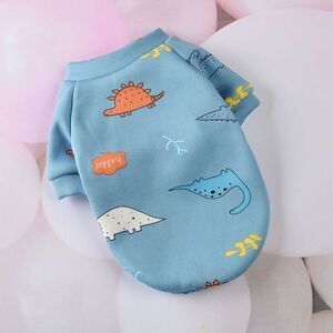 Blue Dino Pet Clothes